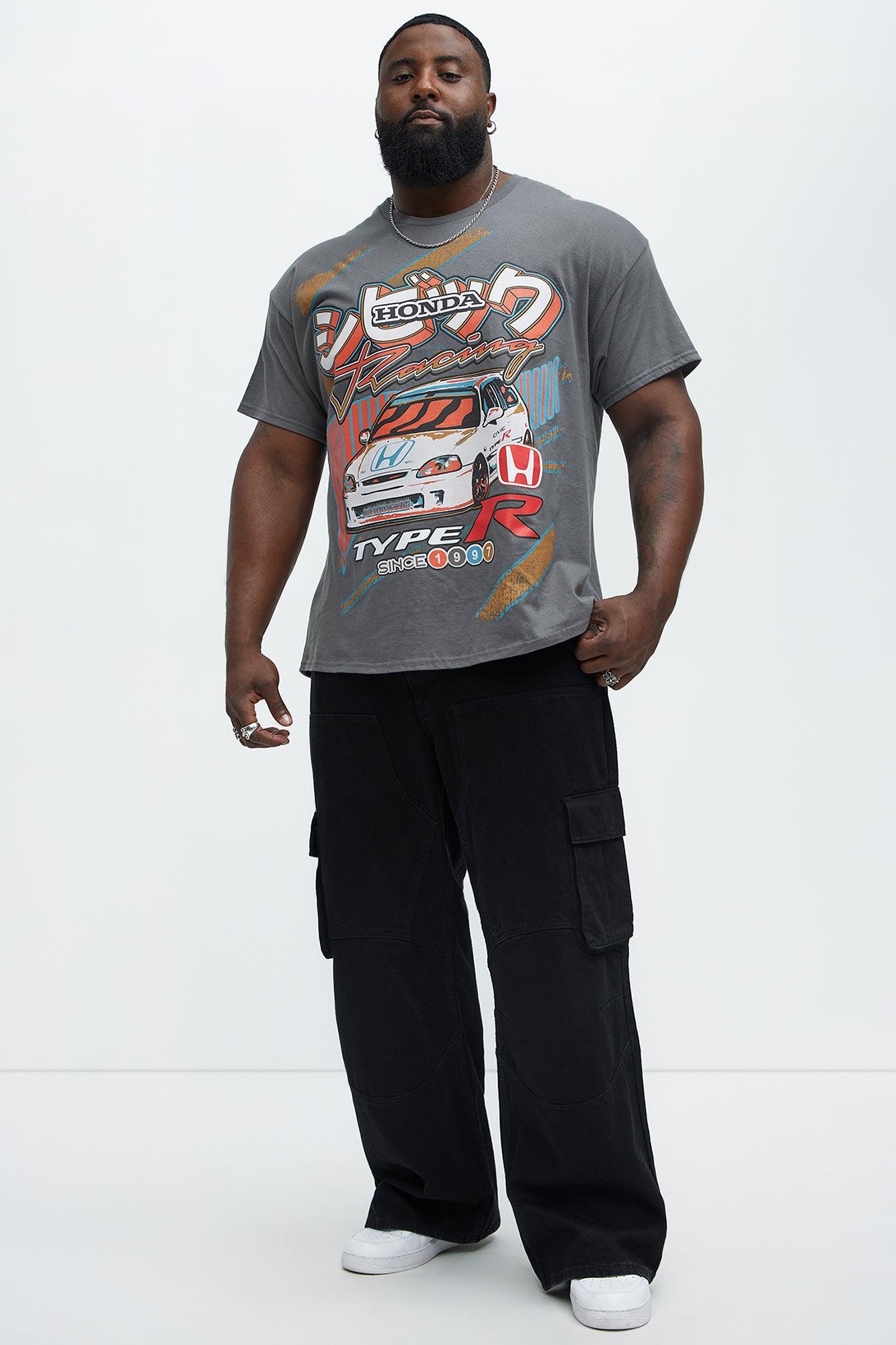 Honda Racing Hatchback Type R Short Sleeve Tee - Charcoal Product Image