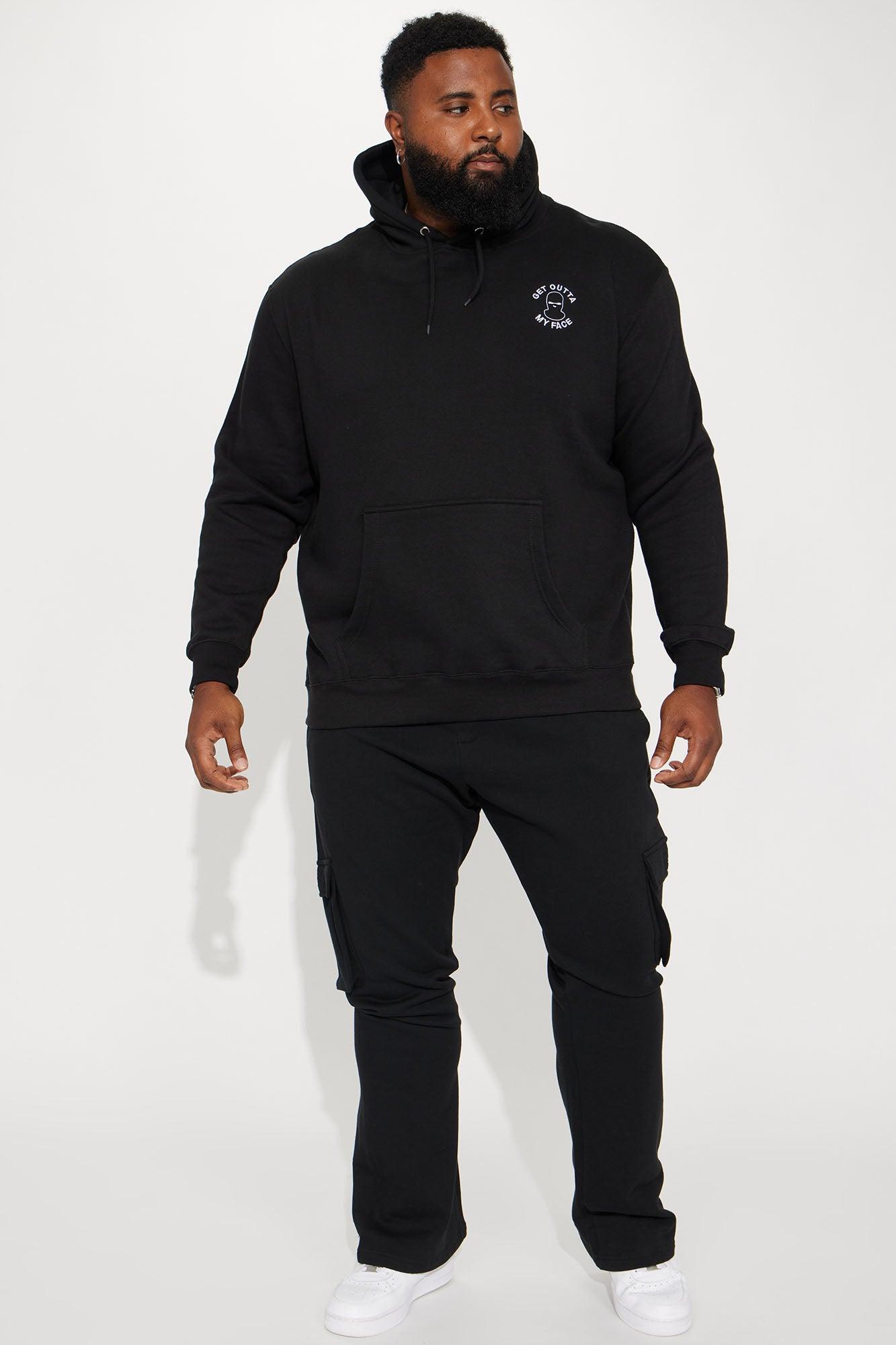 Tyson Cargo Skinny Flared Sweatpant - Black Product Image