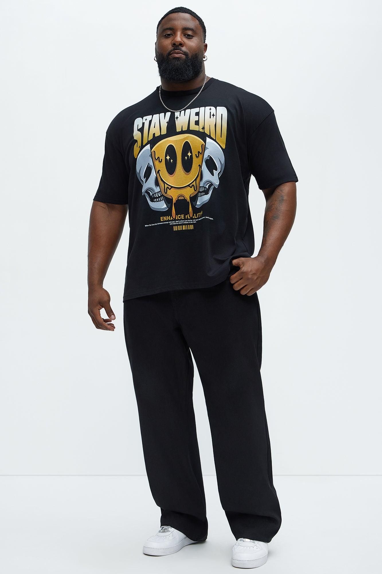 Stay Weird Forever Short Sleeve Tee - Black Product Image