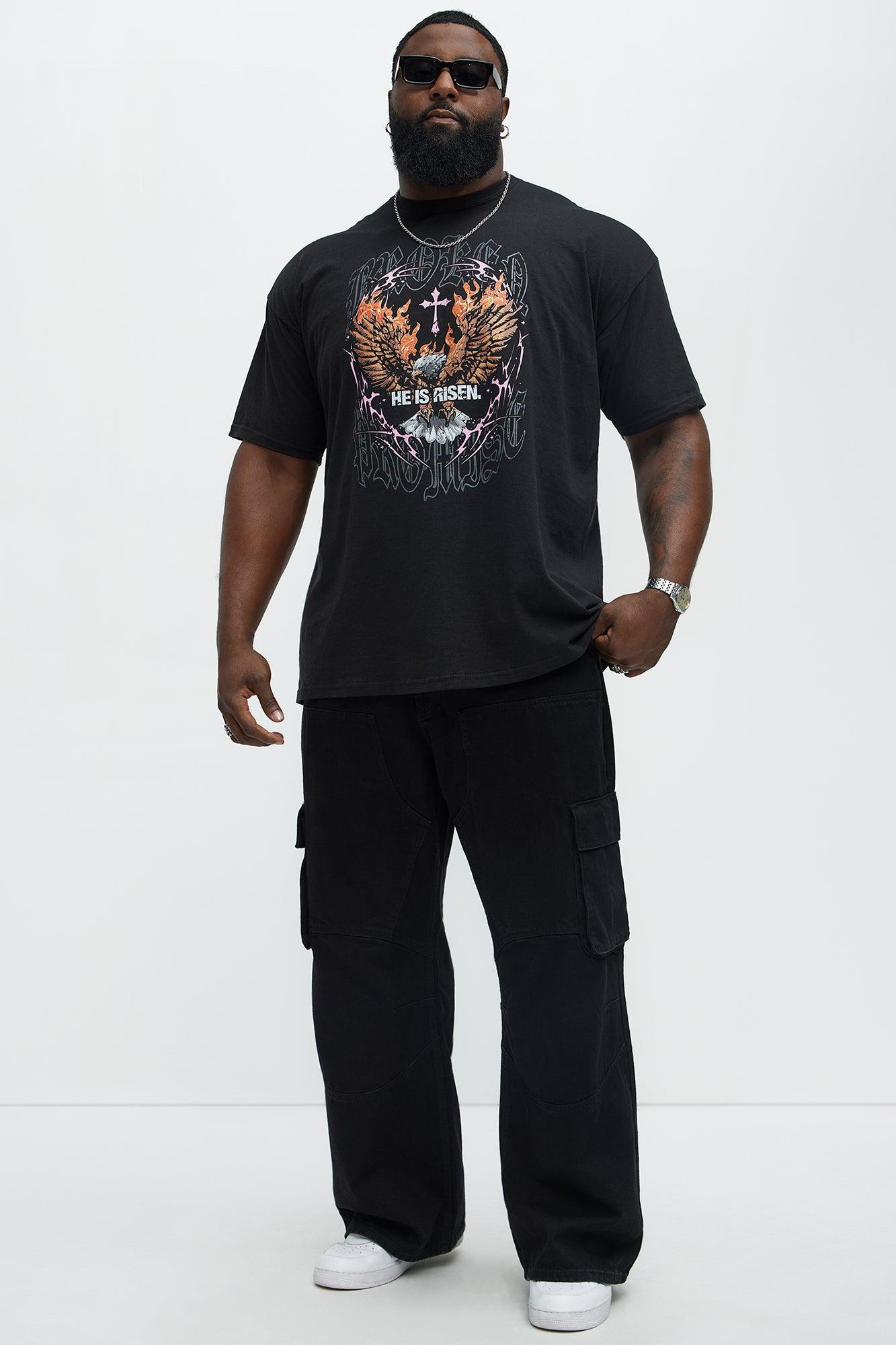 He Is Risen. Short Sleeve Tee - Black Product Image