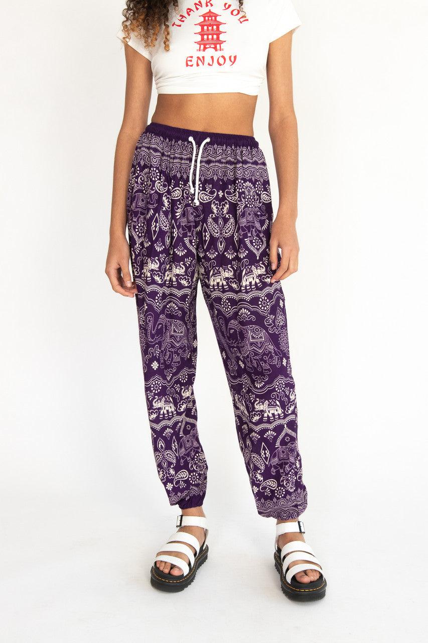 Elephant Drawstring Pants Product Image