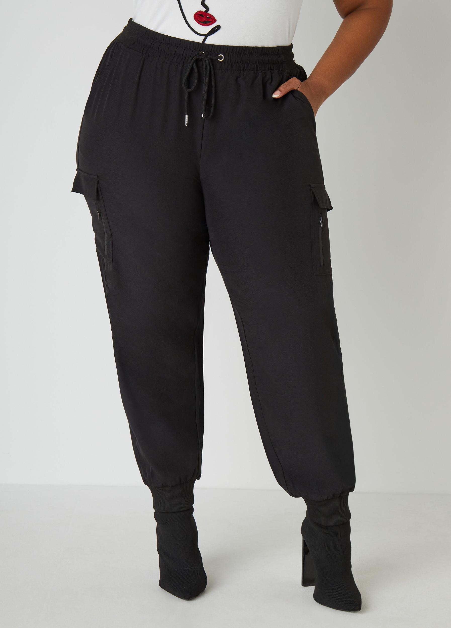 High Rise Cargo Joggers Product Image