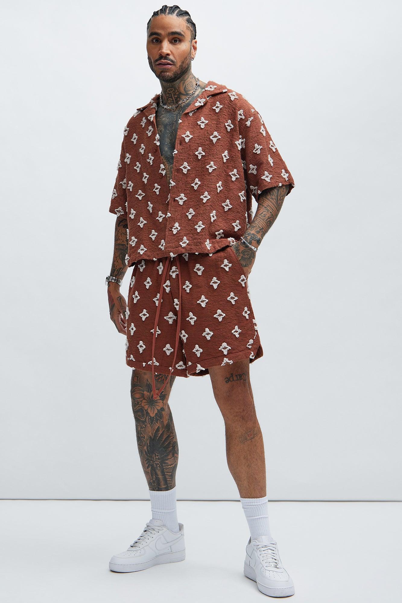 Cropped Starlet Shirt - Brown Product Image