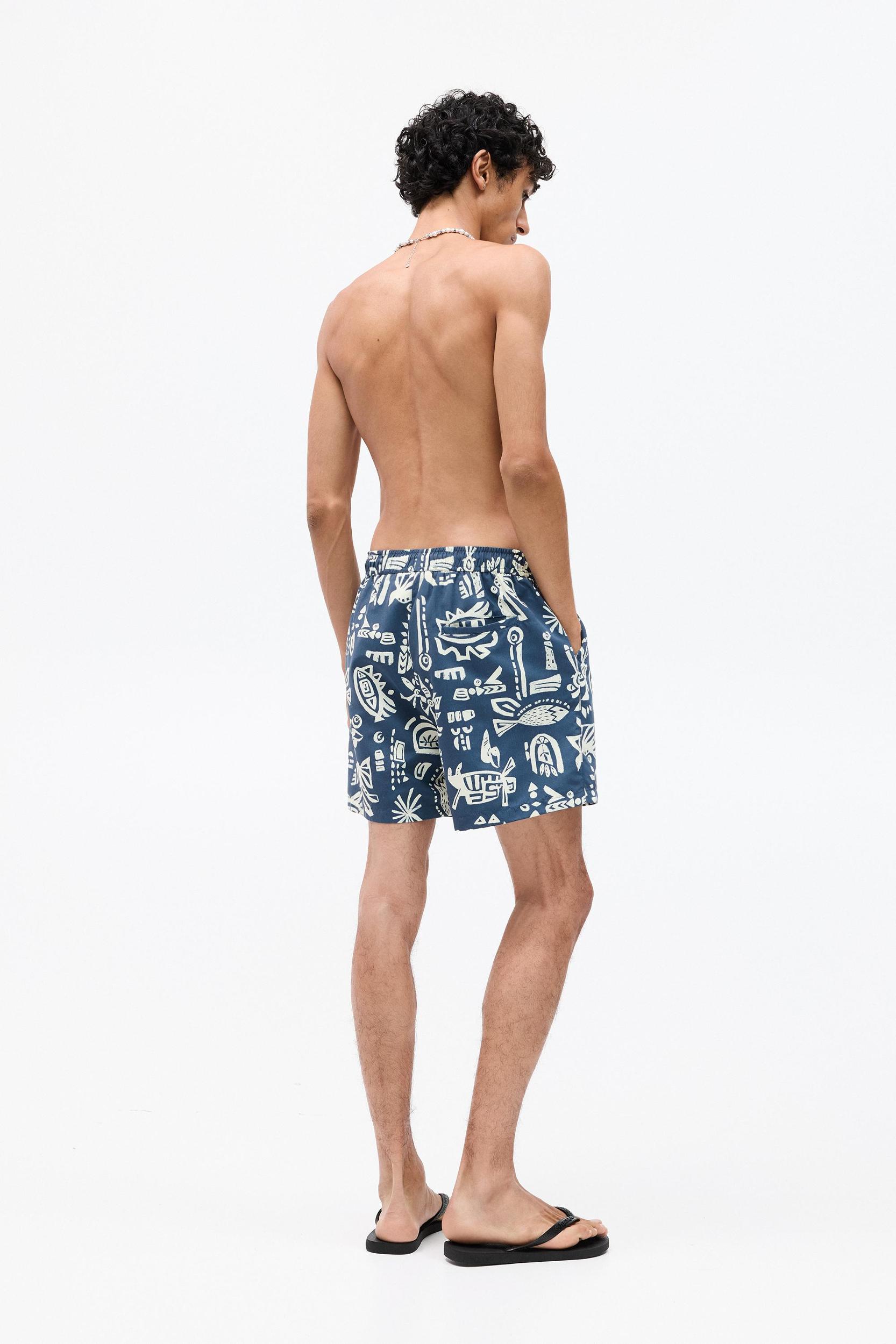 Animal print board shorts Product Image