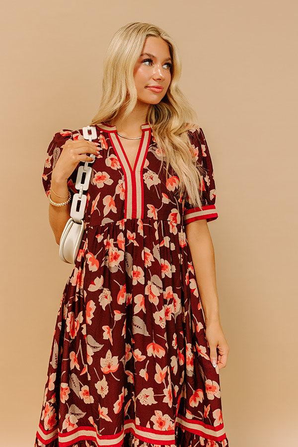 Harvest Blossom Floral Midi Dress Product Image