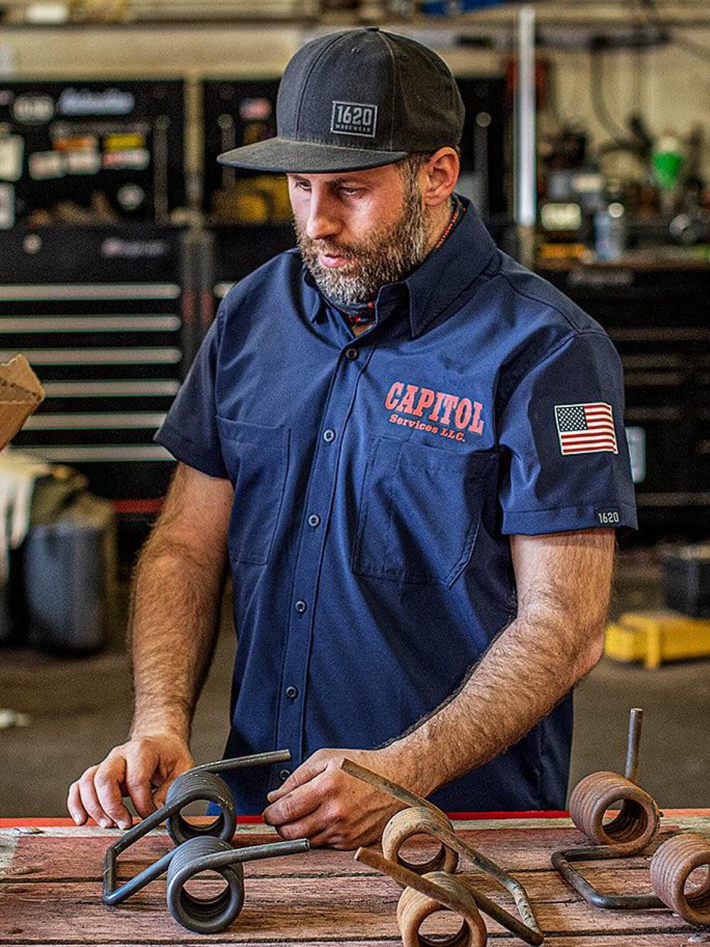 Made in L.A. Jersey Full-Placket Polo Product Image