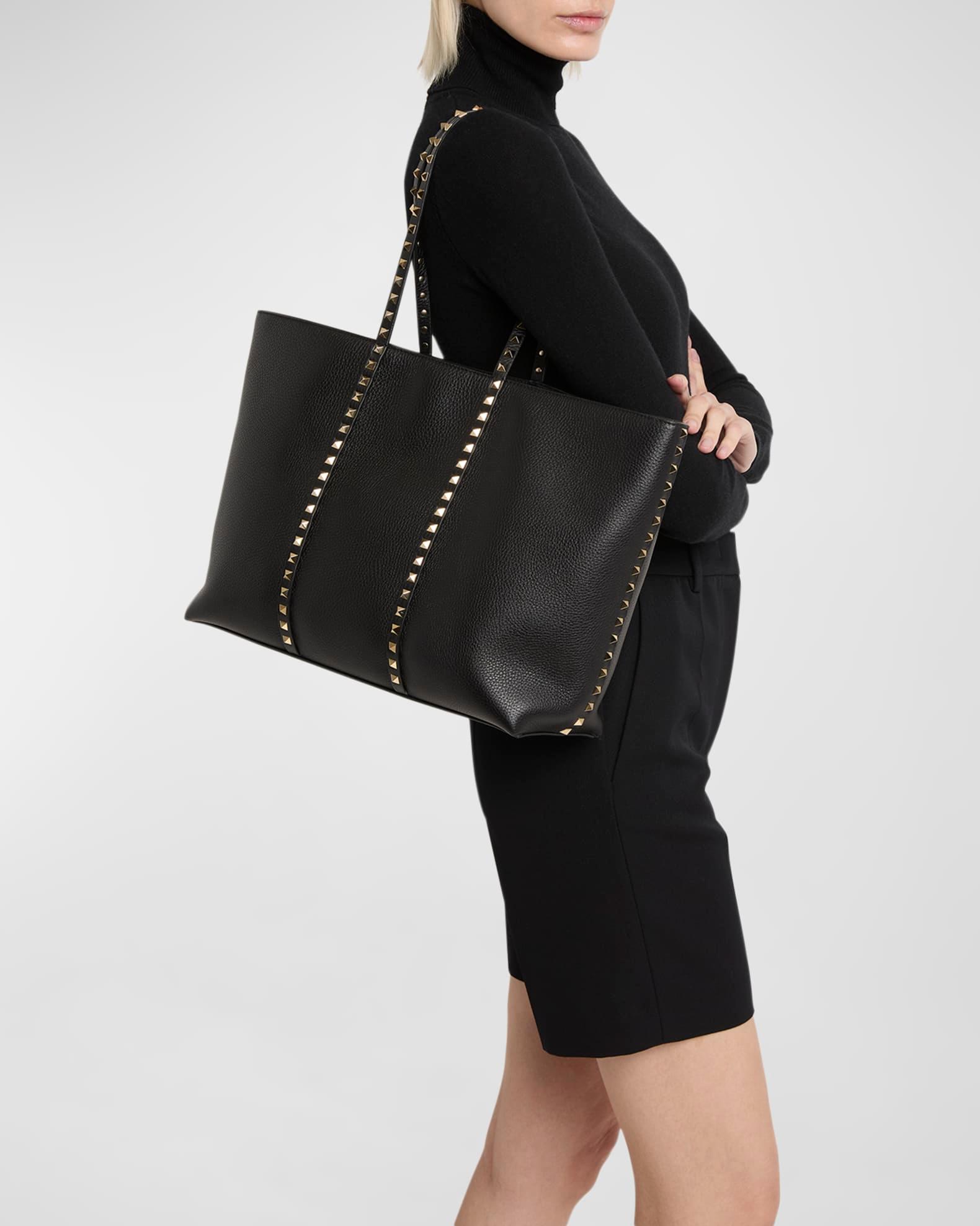 Rockstud Medium Leather Tote Bag Product Image