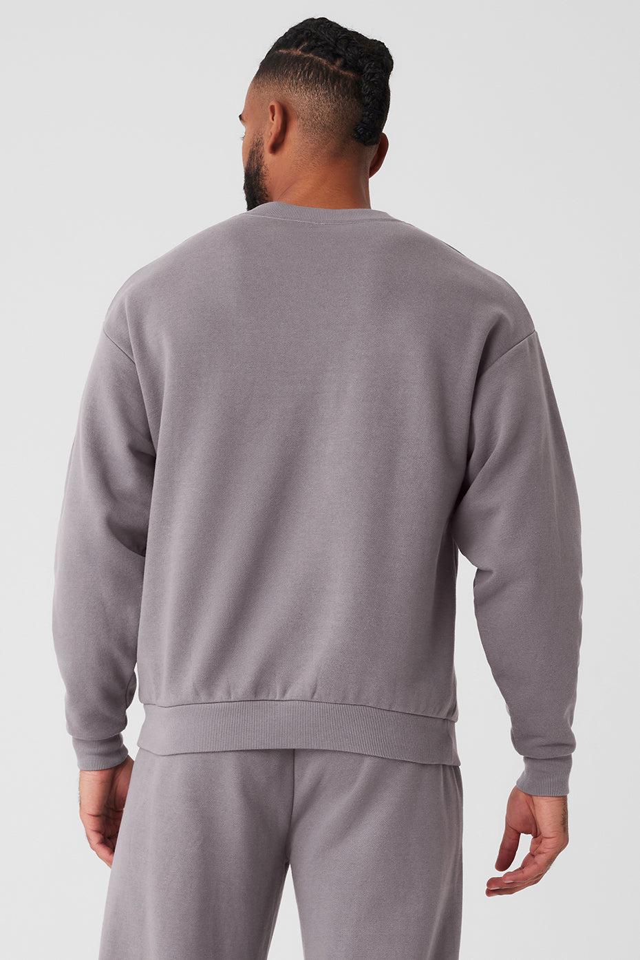 Washed Accolade Crew Neck Pullover - Cool Grey Wash Product Image