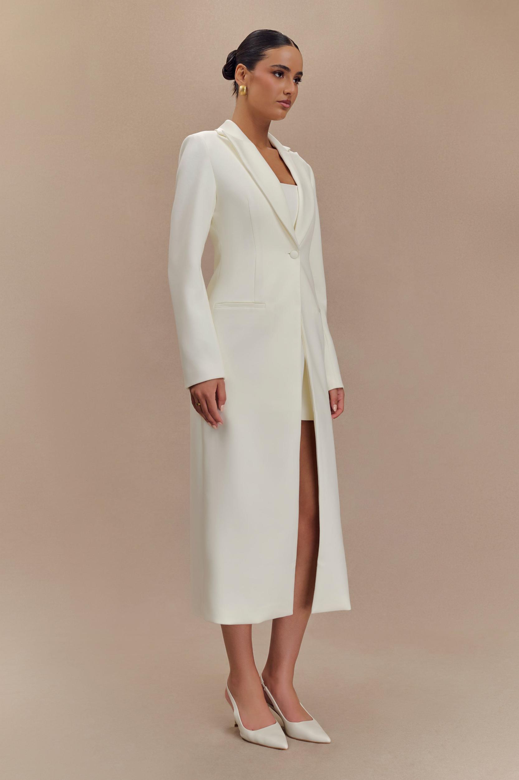 Caviar Suiting Coat - Ivory Product Image