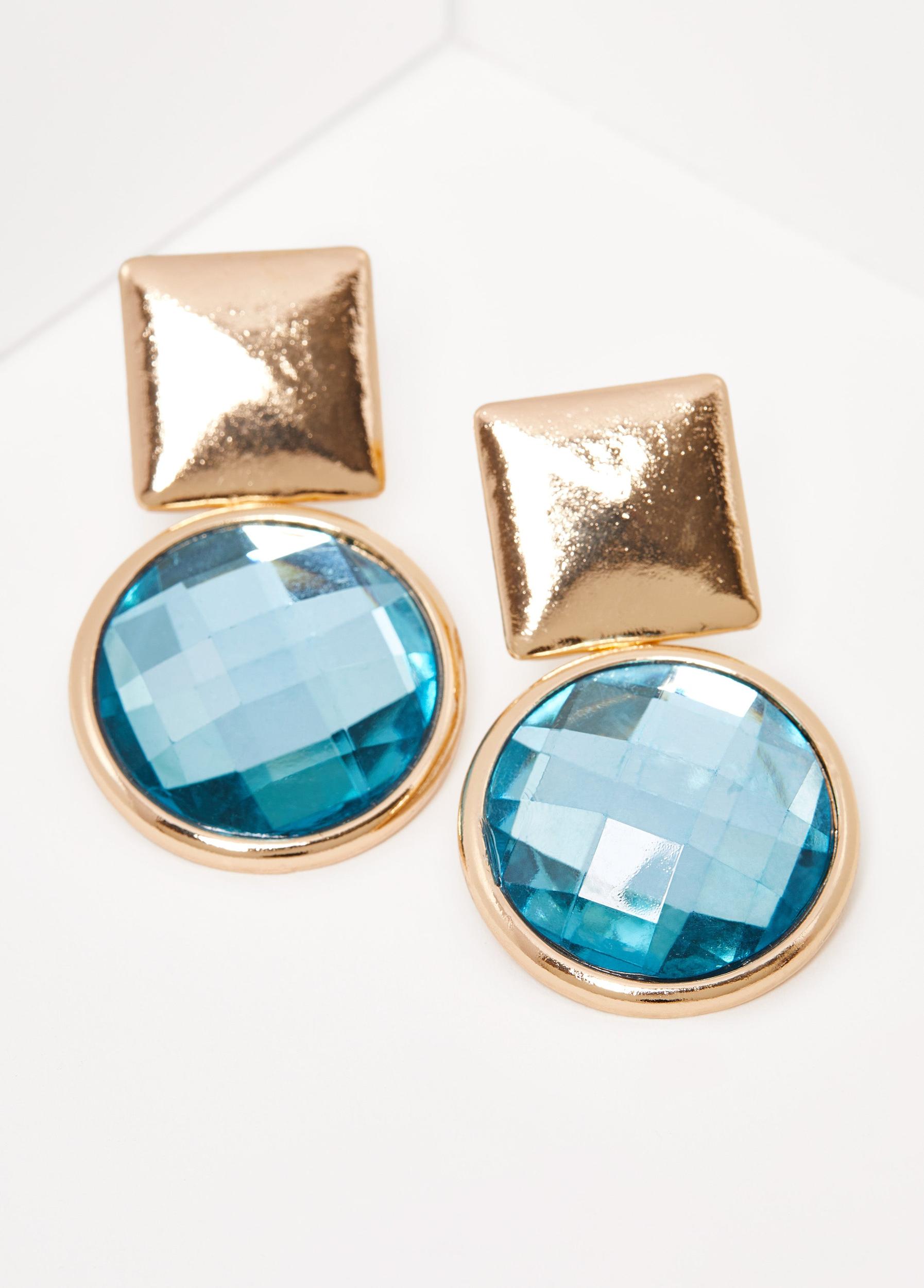 Crystal Drop Clip On Earrings Product Image