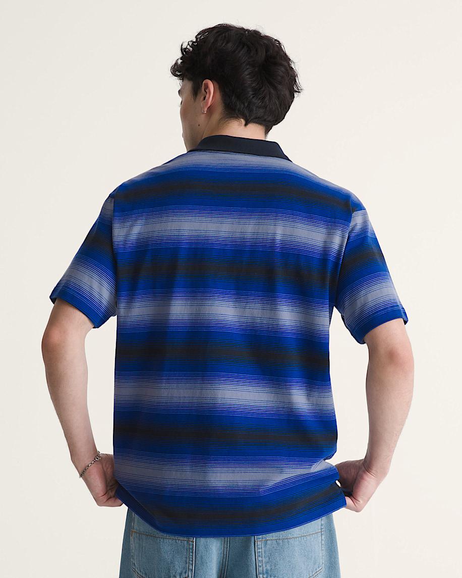 Molino Shadow Stripe Polo Shirt in Royal Cobalt Blue| Vans US Product Image