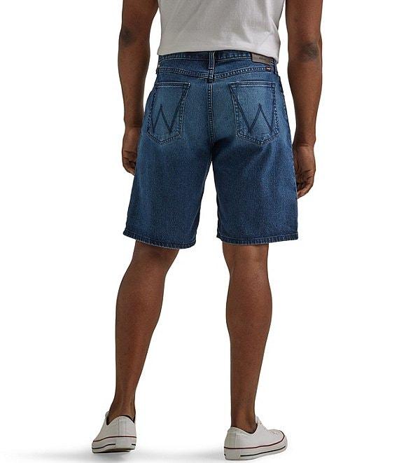 Wrangler® Five-Pocket 10#double; Inseam Knee Denim Shorts Product Image