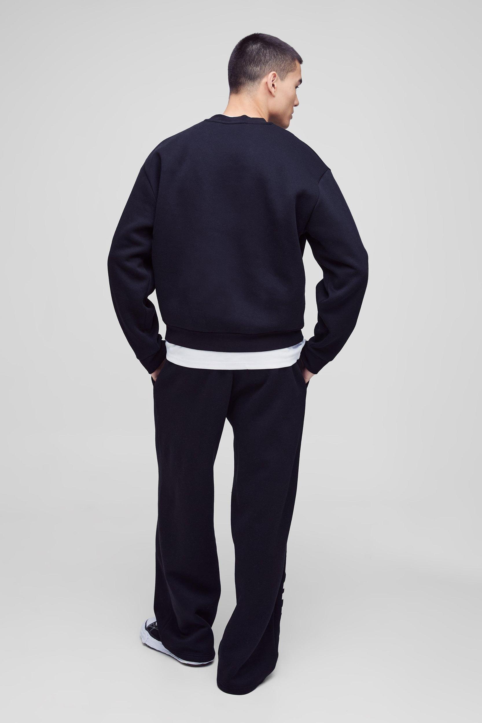 Oversized Boxy Worldwide Print Sweatshirt | boohooMAN USA Product Image