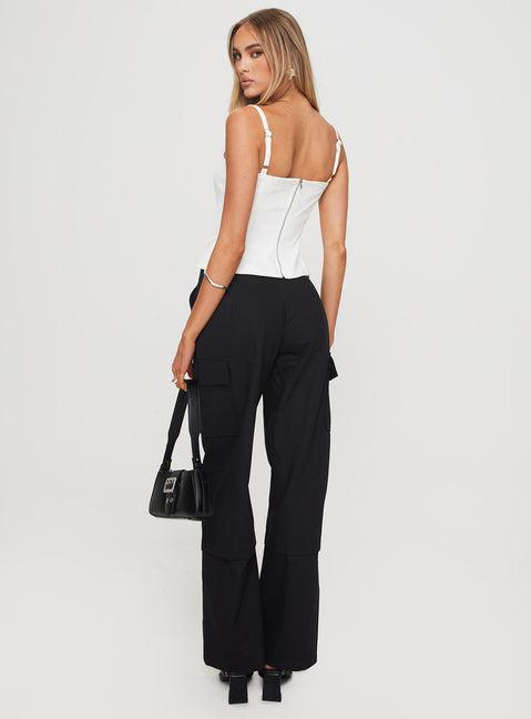 Raider Low Waist Cargo Pant Black Product Image