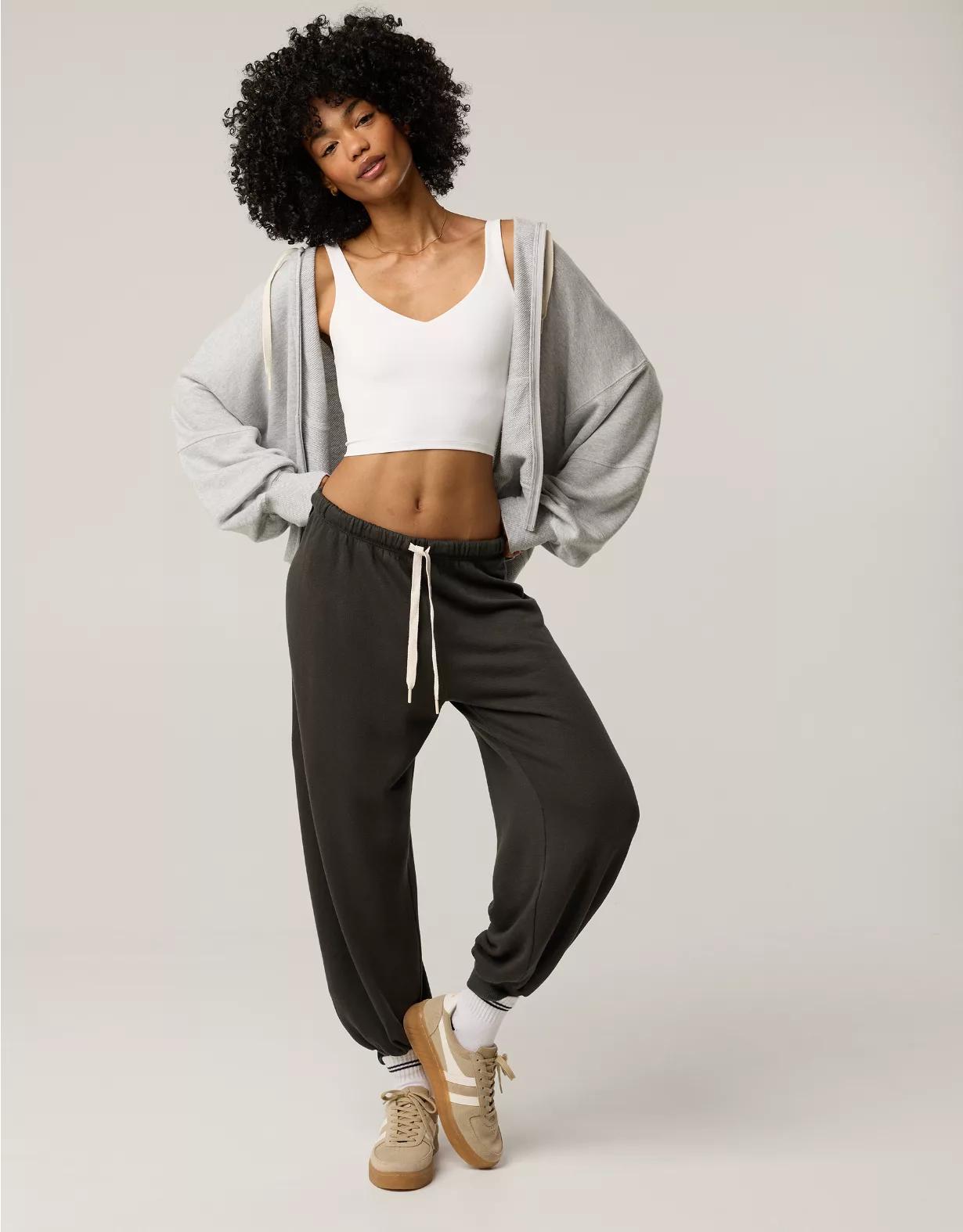 OFFLINE By Aerie Real Me Low Key Longline Sports Bra Product Image