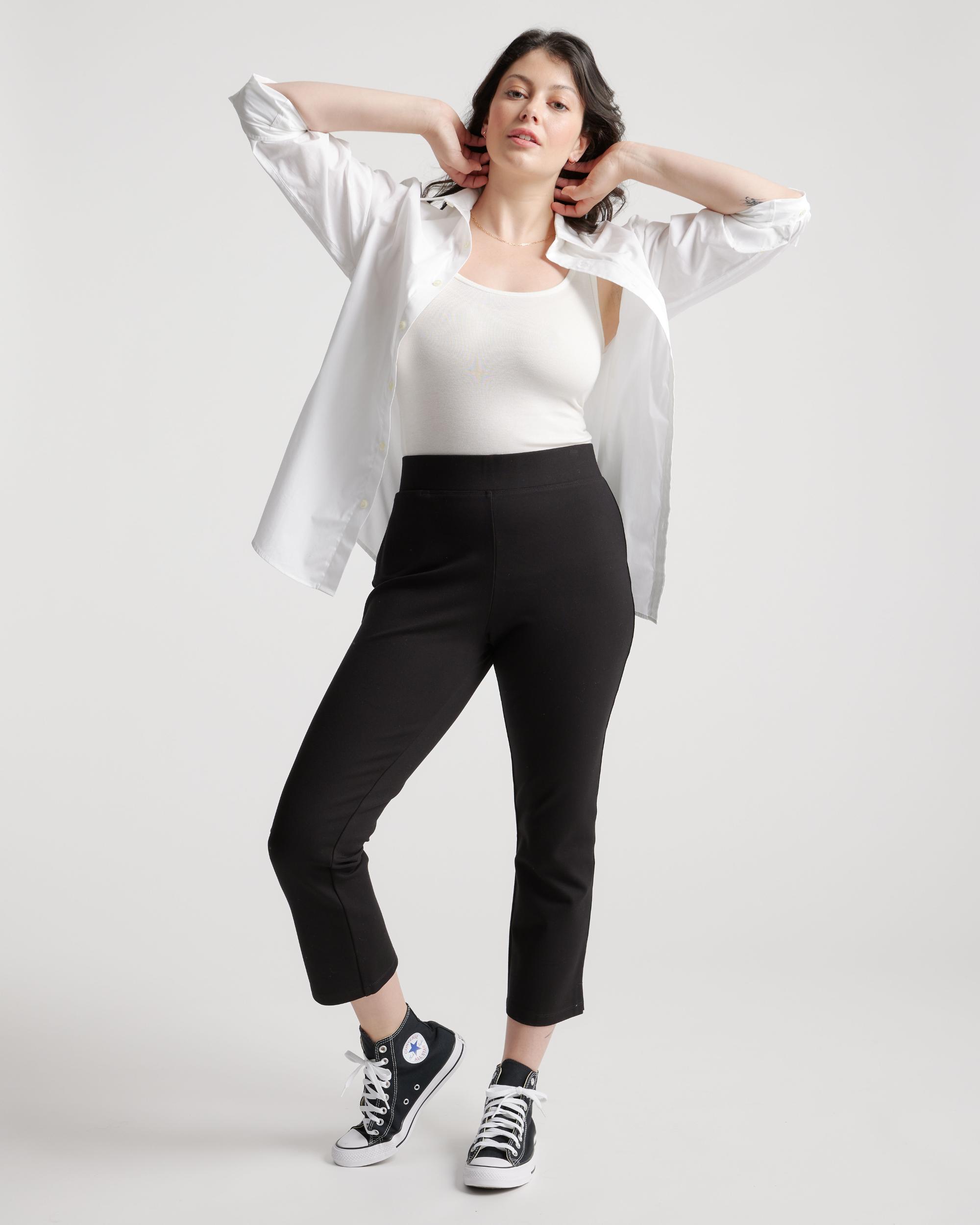 Quince | Women's Ultra-Stretch Ponte Kick Flare Pants Size XL, Rayon Product Image