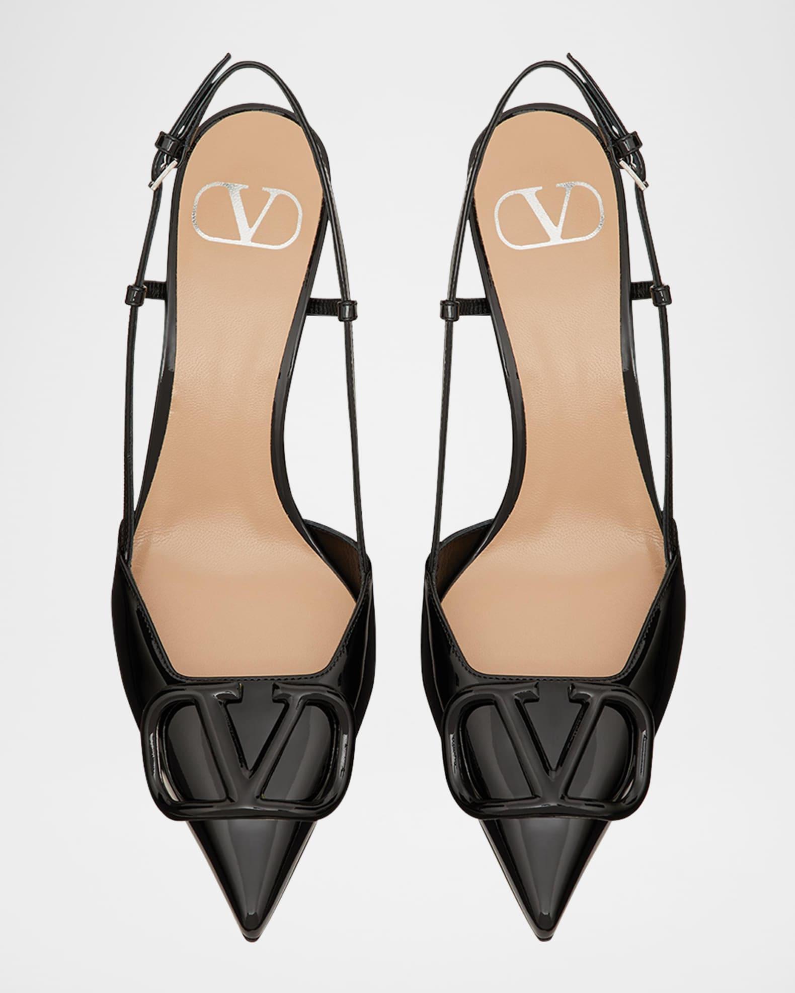 VLogo Signature Patent Leather Slingback Pumps Product Image
