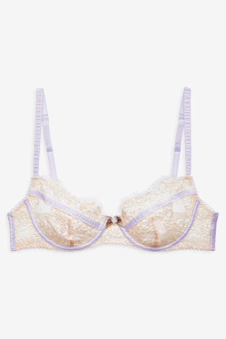 Victoria Lace Underwire Bra — Cream Product Image