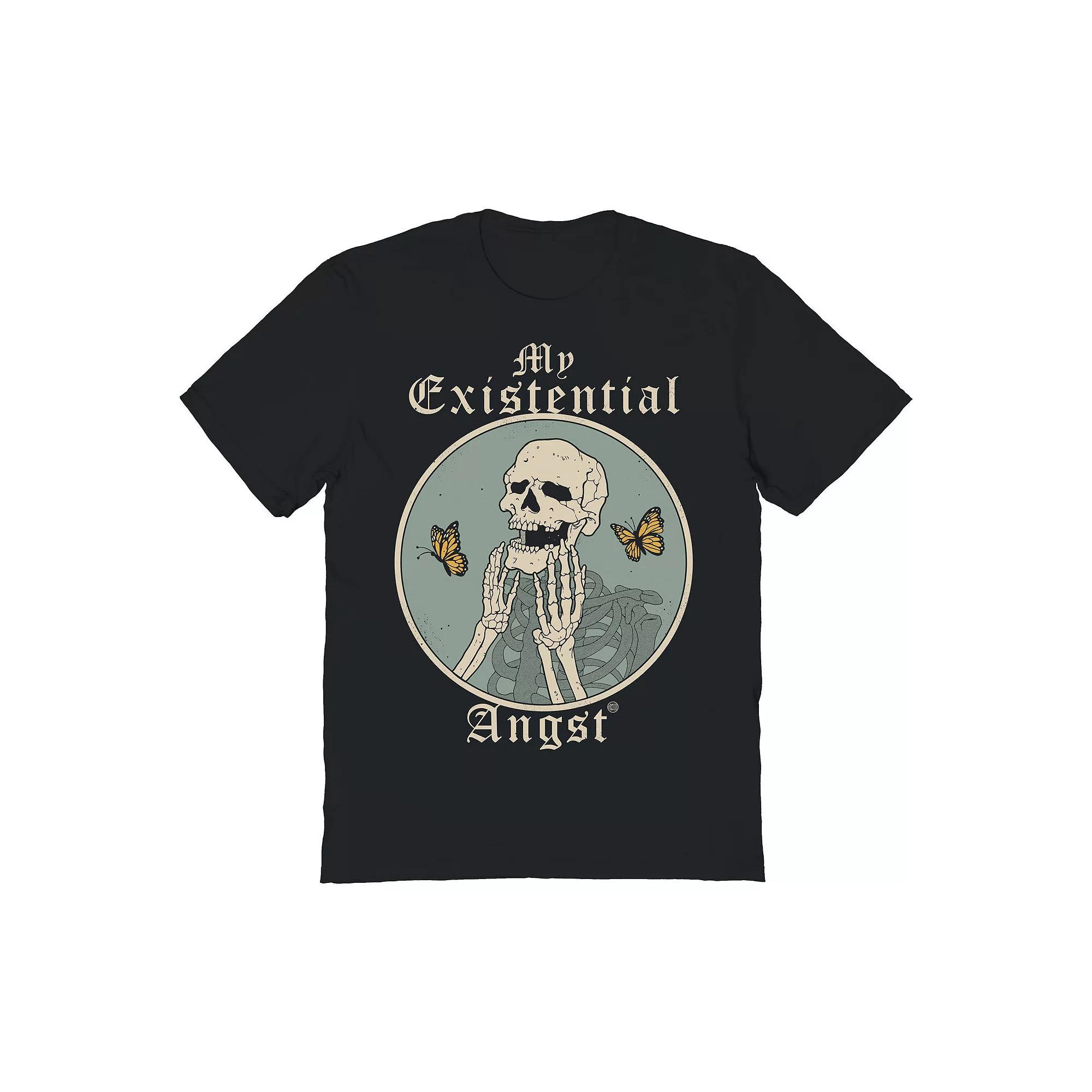 Men's COLAB89 by Threadless Existential Angst Graphic Tee, Size: Small, Black Product Image