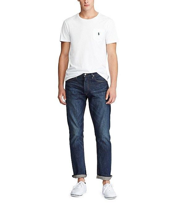 Polo Ralph Lauren Varick Slim-Straight Morris Dark Denim Jeans Product Image