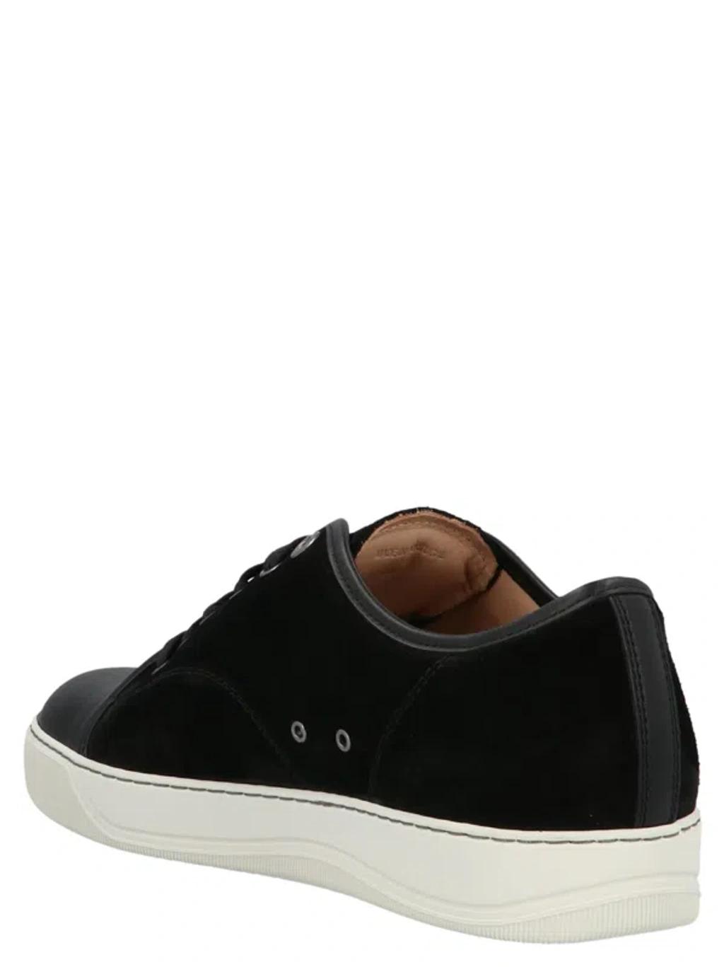 Black DBB1 Suede & Patent Leather Sneakers Product Image