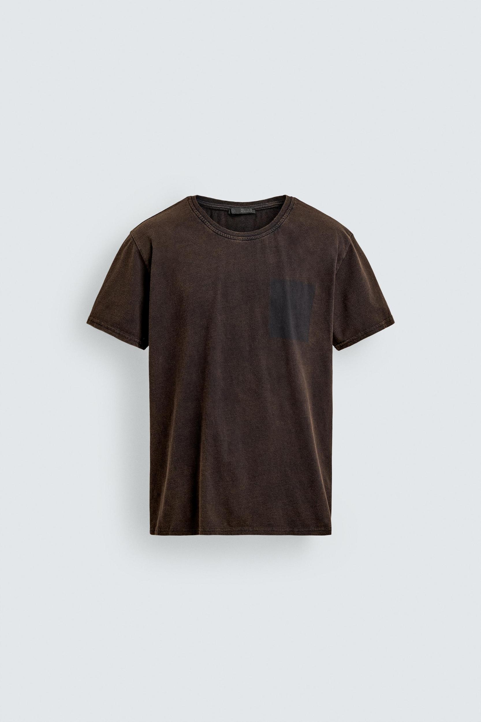 WASHED TEXT PRINT T-SHIRT Product Image