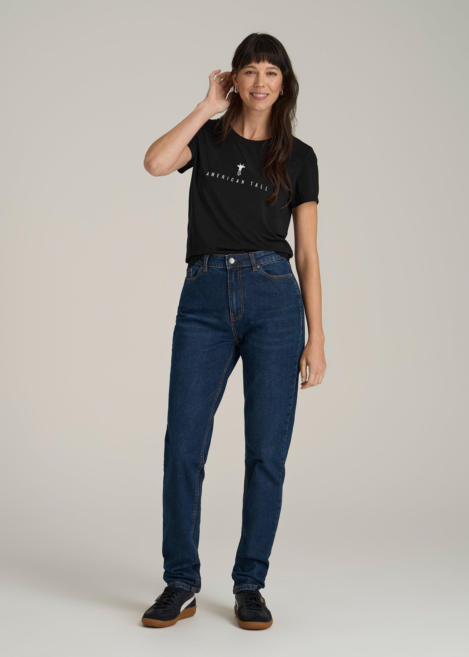 Regular Corporate Logo Tee for Women in Black Female Product Image