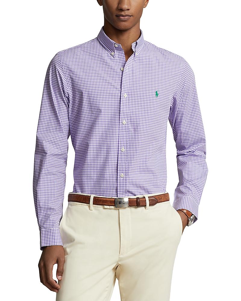 Polo Ralph Lauren Cotton Stretch Poplin Gingham Check Slim Fit Button Down Shirt Product Image