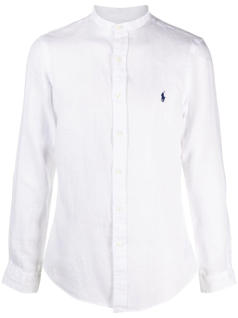 POLO RALPH LAUREN Long Sleeve Sport Shirt Clothing In White Product Image