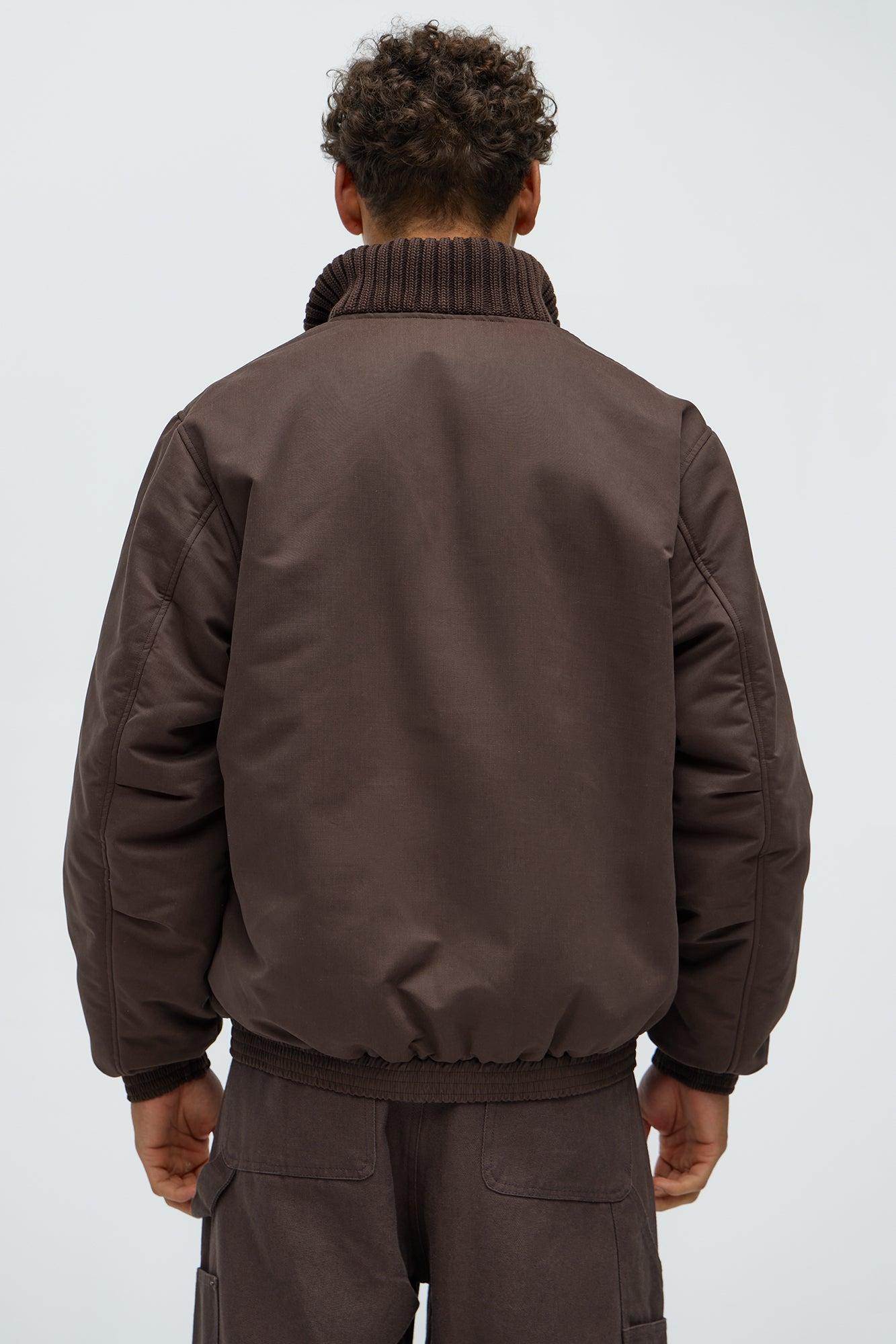 Back To U Bomber Jacket - Brown Product Image