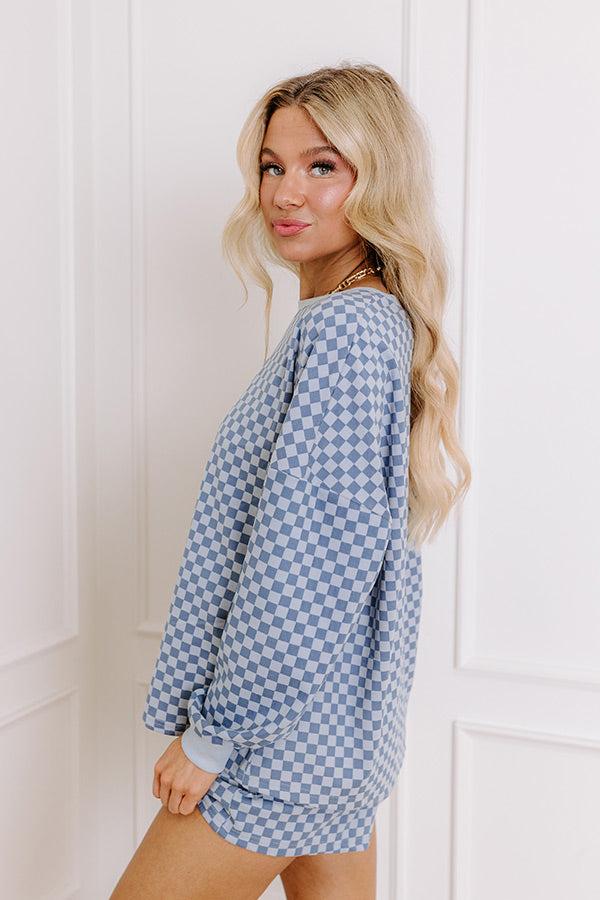 Call It Cozy Ultra Soft Tee in Blue Product Image