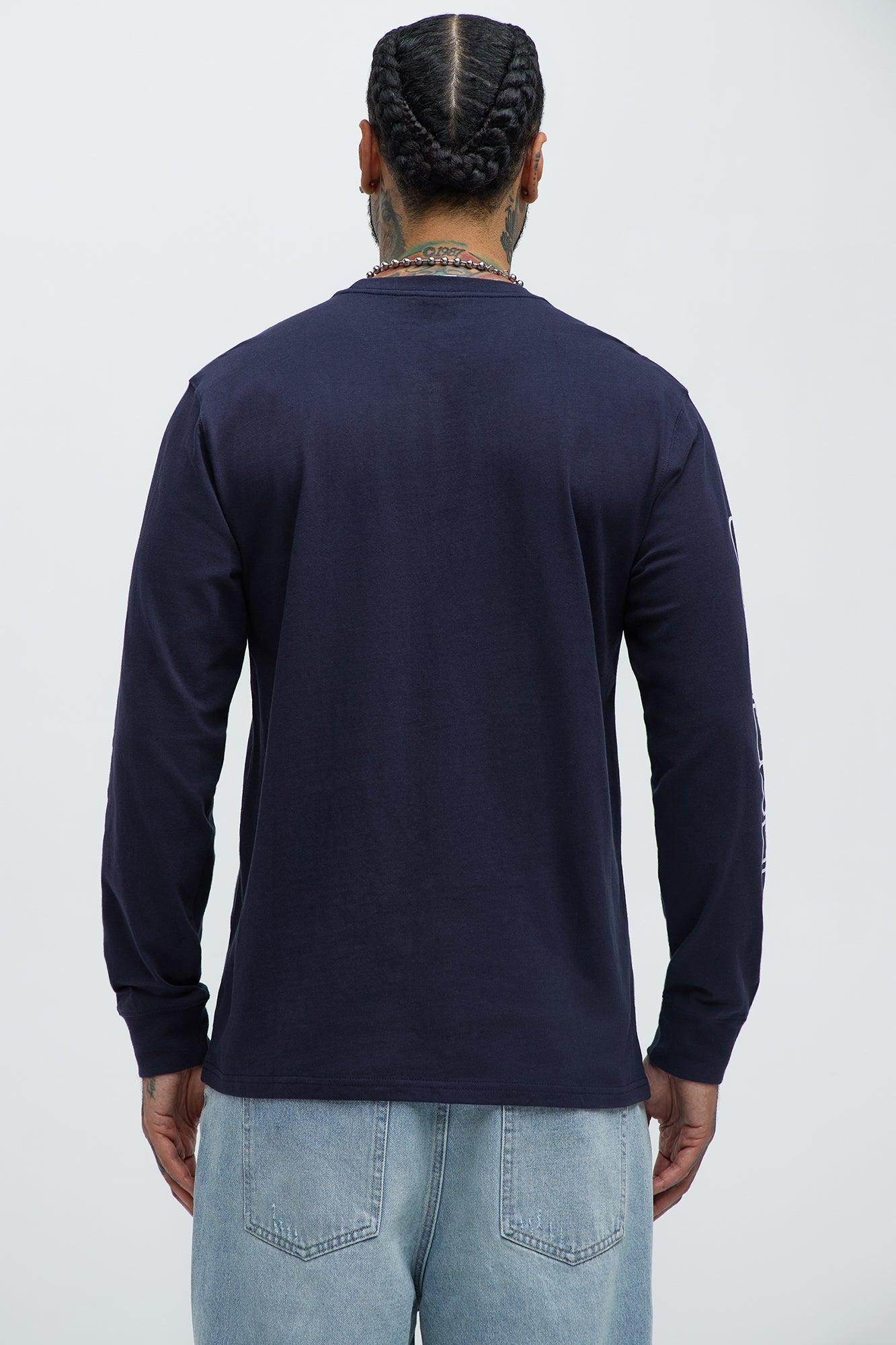 Cowboys In Orbit Long Sleeve Tee - Navy Product Image