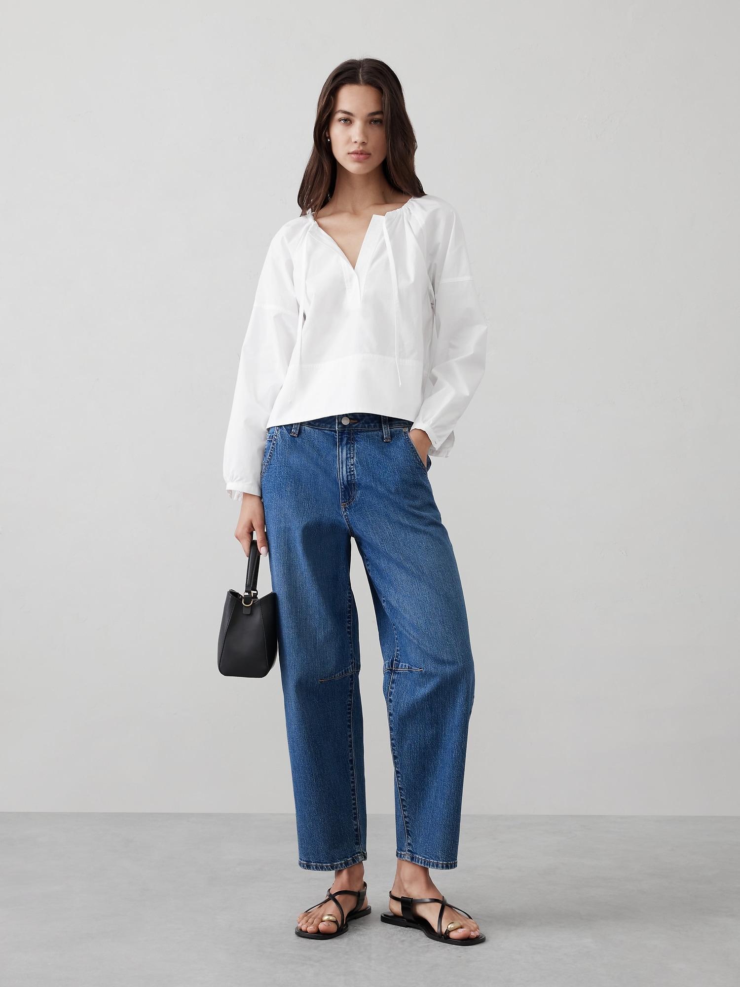 Shirred Popover Shirt Product Image