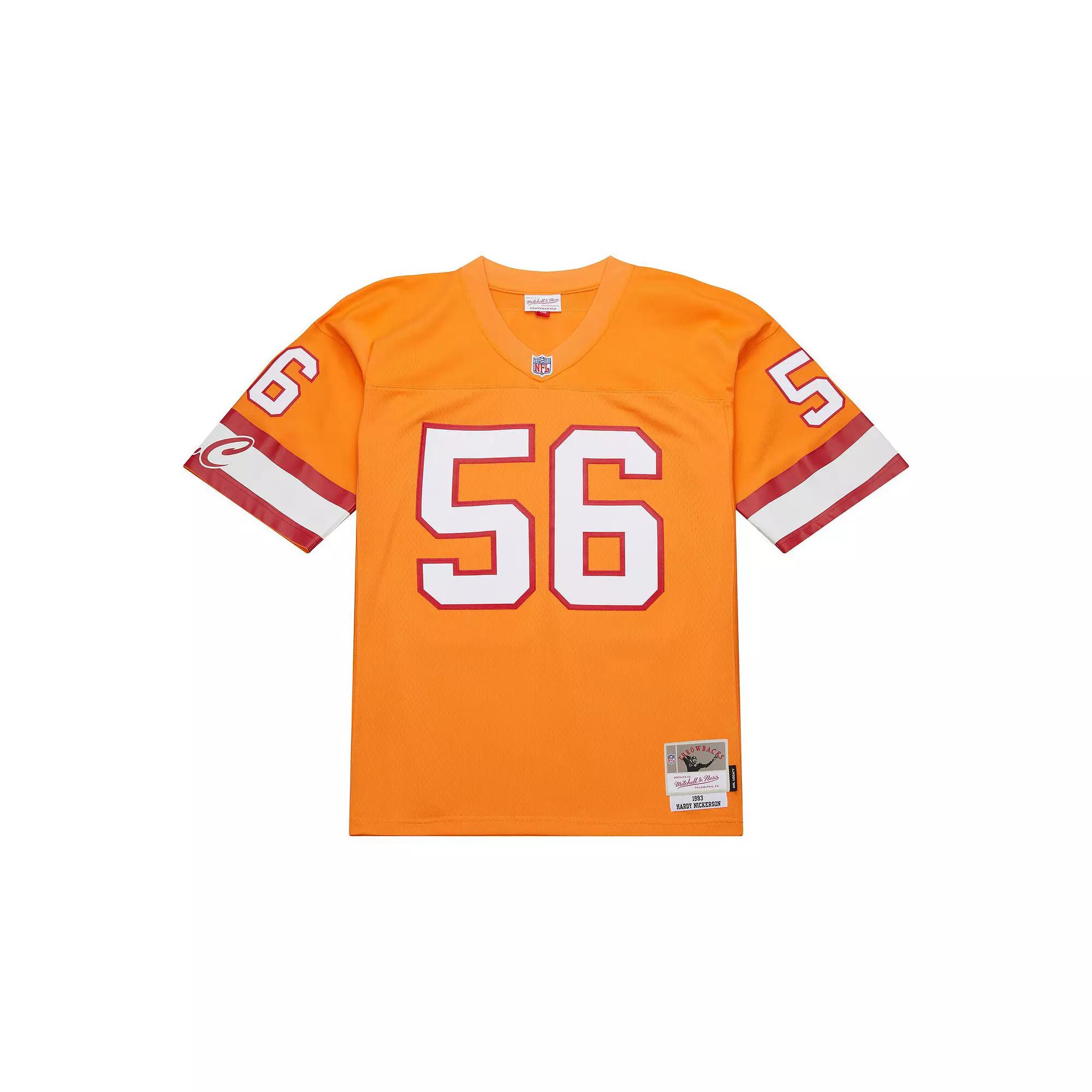 Men's Mitchell & Ness Hardy Nickerson Orange Tampa Bay Buccaneers 1993 Legacy Replica Jersey,  Product Image