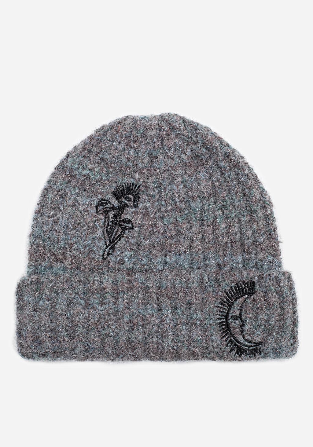 Mandragore Embroidered Knit Beanie Product Image