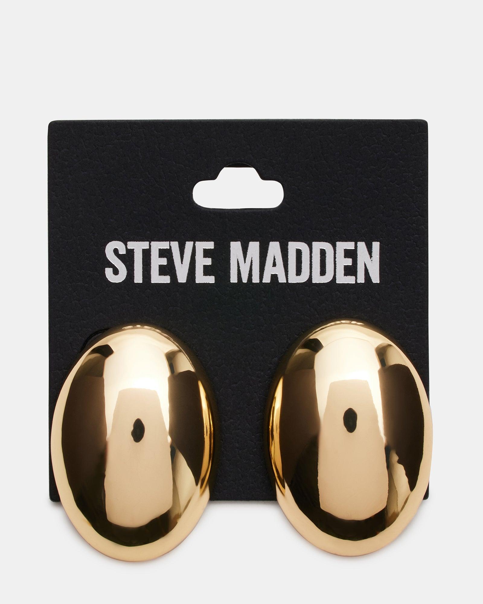 OVAL STUD EARRINGS GOLD Female Product Image