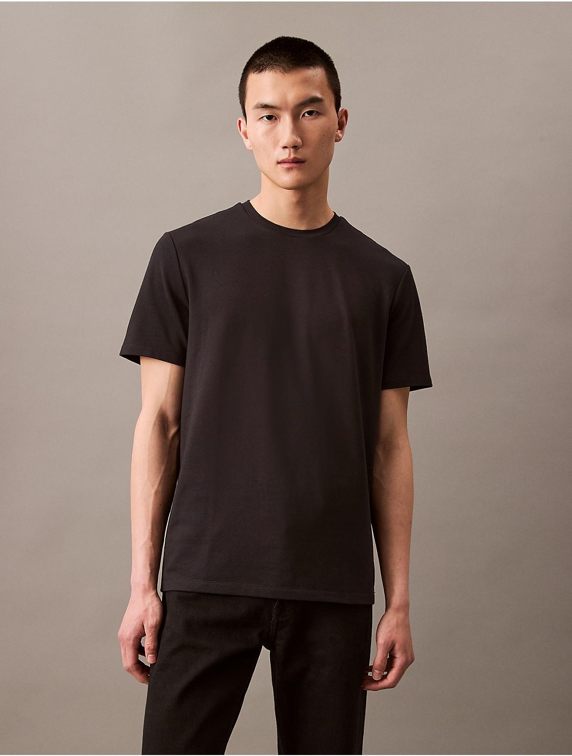 Calvin Klein Mens Tech Pique T-Shirt - Navy Product Image