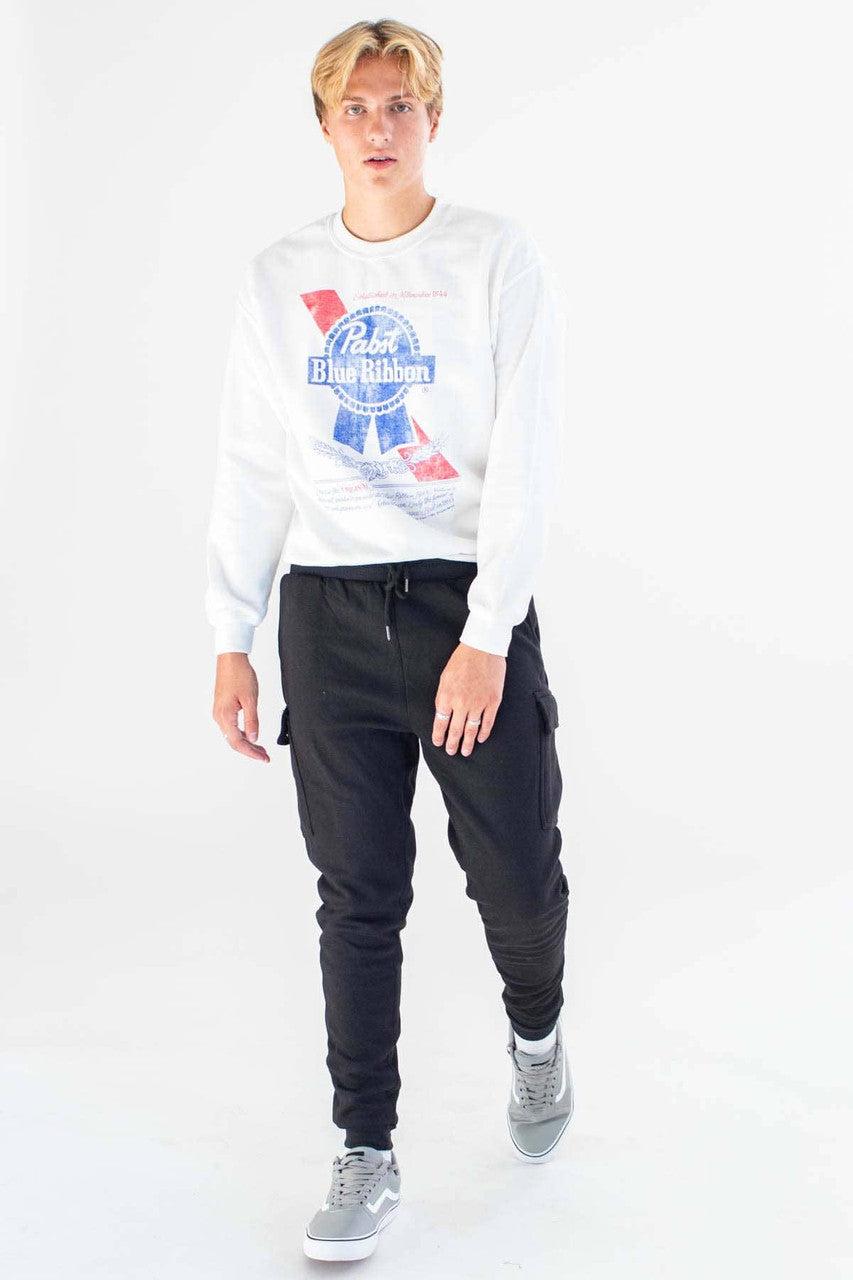 Retro Pabst Blue Ribbon Sweatshirt Product Image