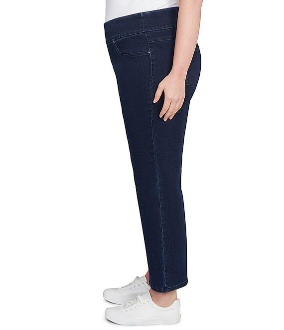 Ruby Rd. Plus Size Stretch Pull-On Ankle Jeans Product Image
