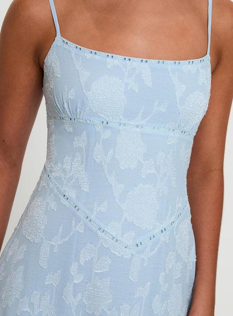 South Of France Maxi Dress Blue Product Image