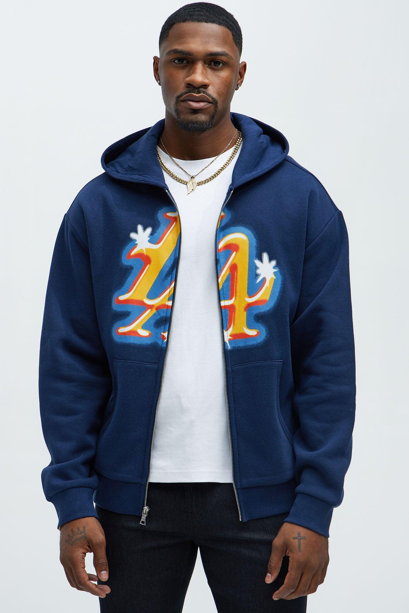 Tyson City of LA Zip Up Hoodie - Navy Product Image