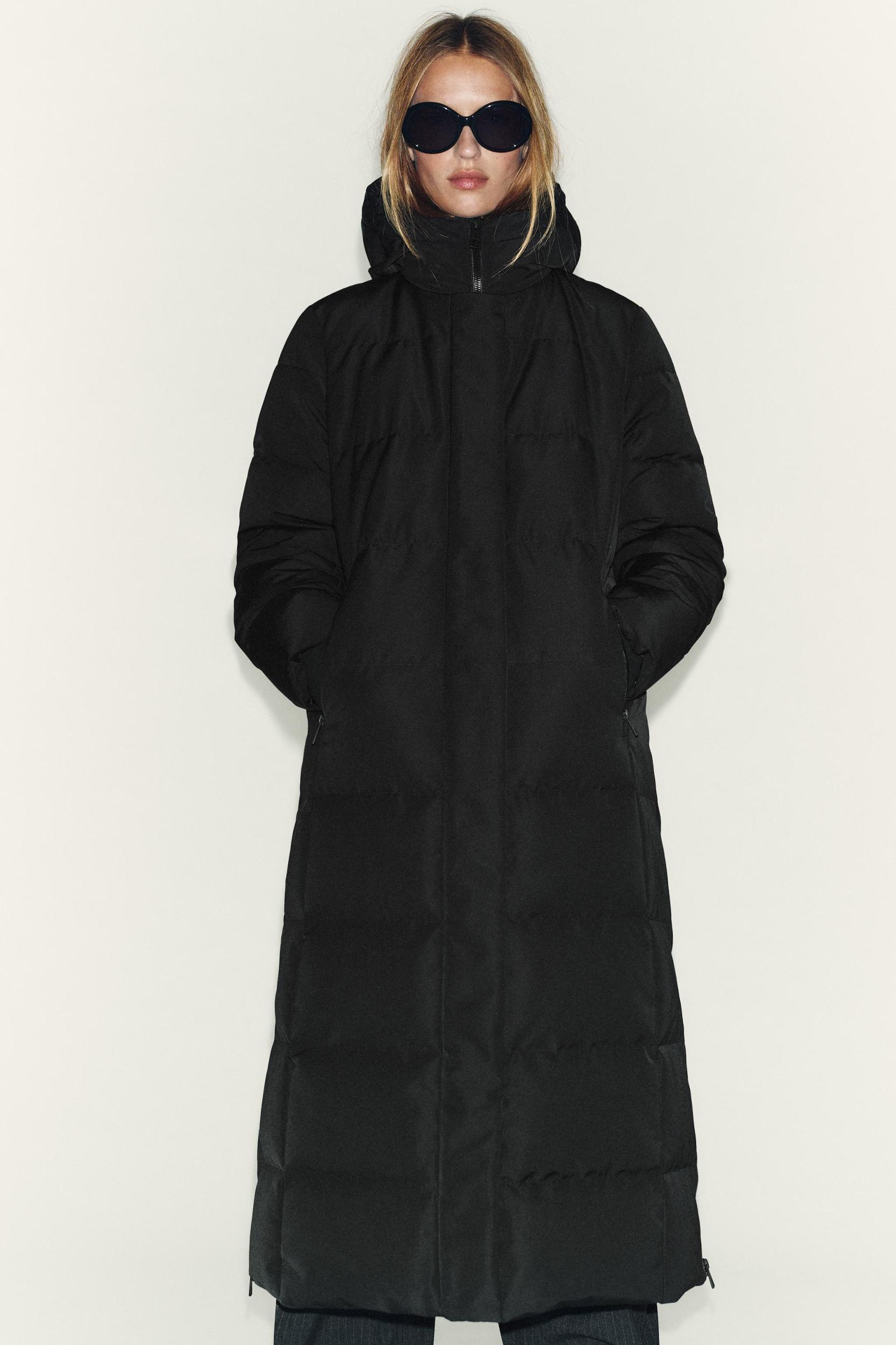 WATER REPELLENT WINDPROOF 60% DOWN 40% FEATHER HOODED PARKA Product Image