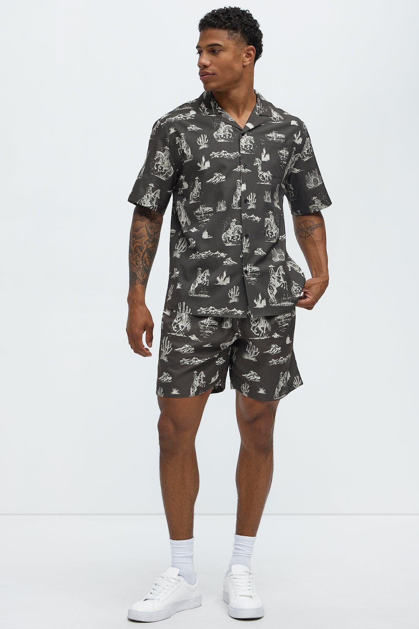 Wild West Relaxed Short - Brown Combo Product Image