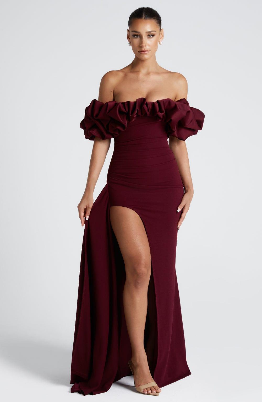 Elsie Maxi Dress - Cherry Lacquer Product Image