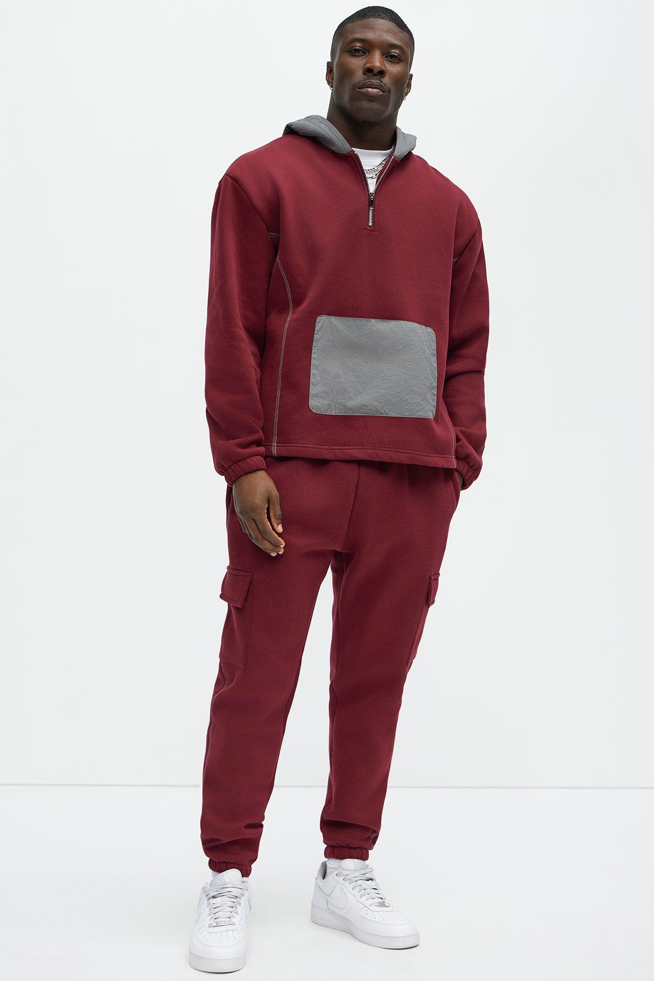 Elevated Hoodie - Burgundy Product Image
