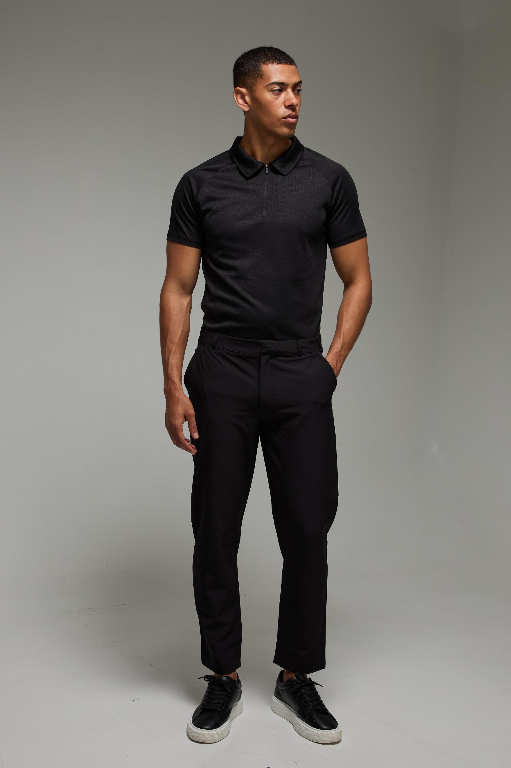 Man Sport Golf Stretch Woven Tapered Sweatpants | boohooMAN USA Product Image