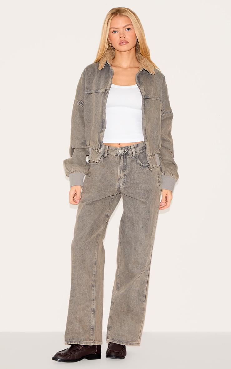 Light Grey Slouchy Style Jeans Product Image