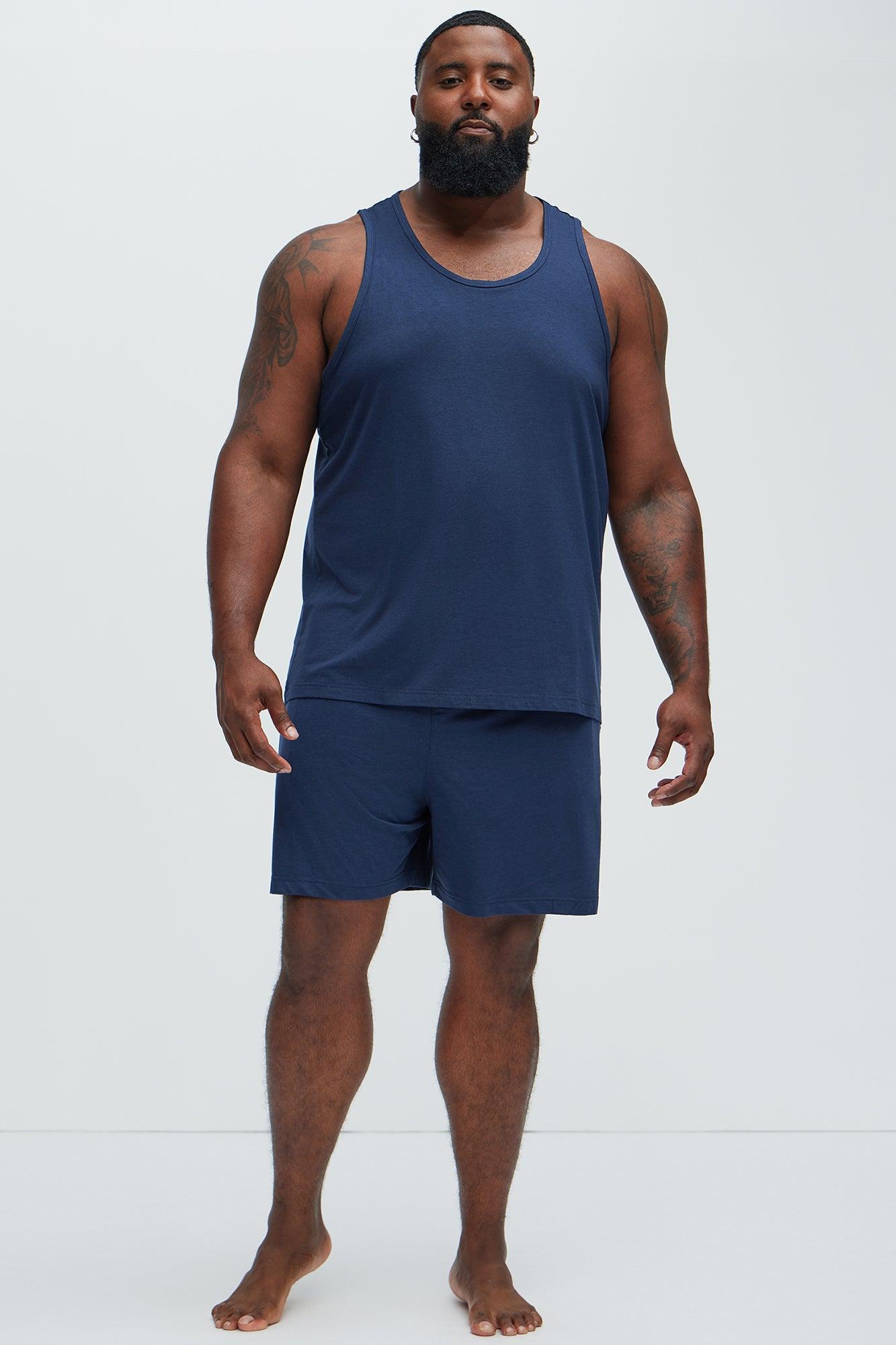 Essential Modal Lounge Tank - Navy Product Image