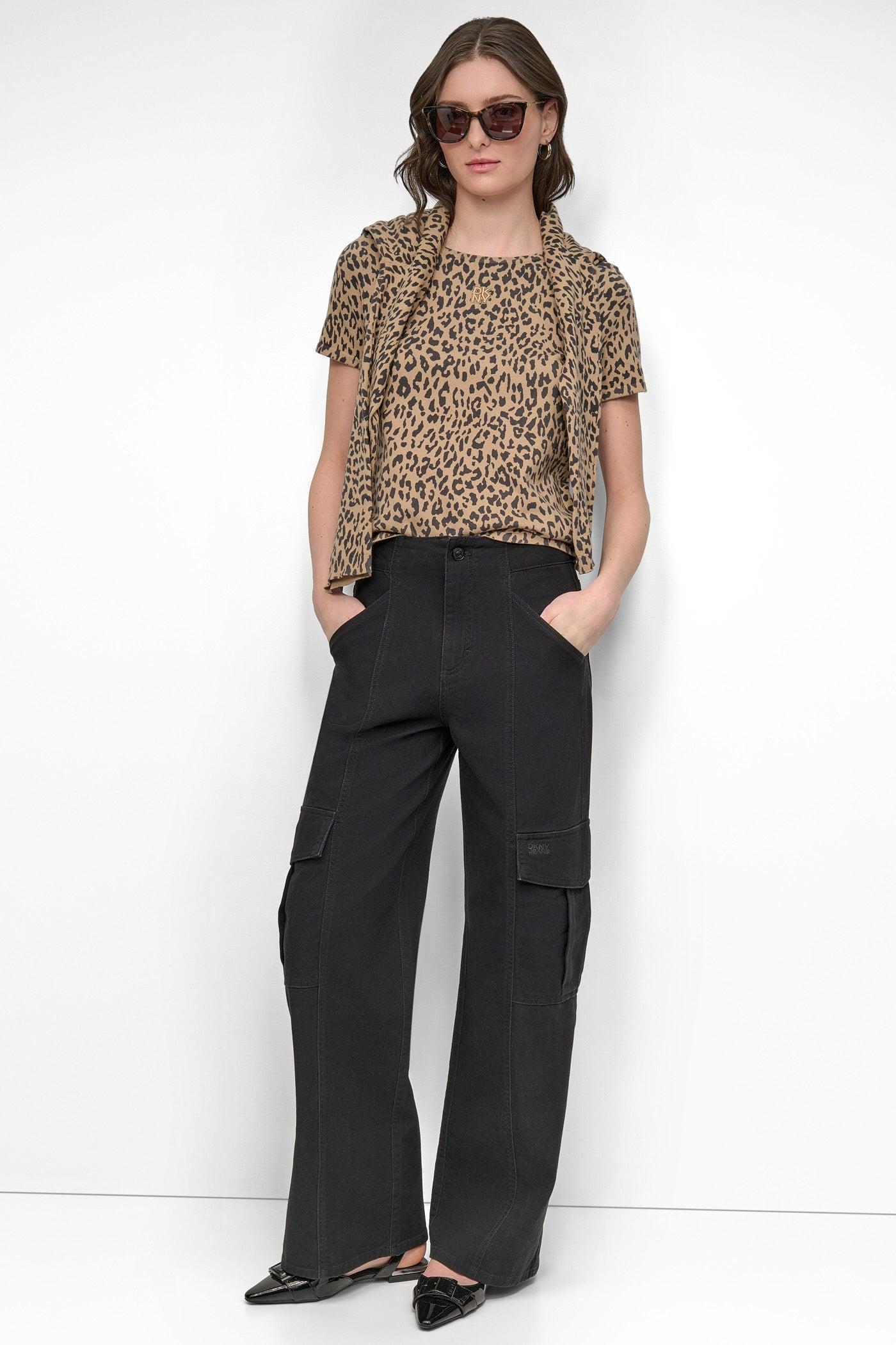 CHEETAH PRINT SWEATER TEE Product Image