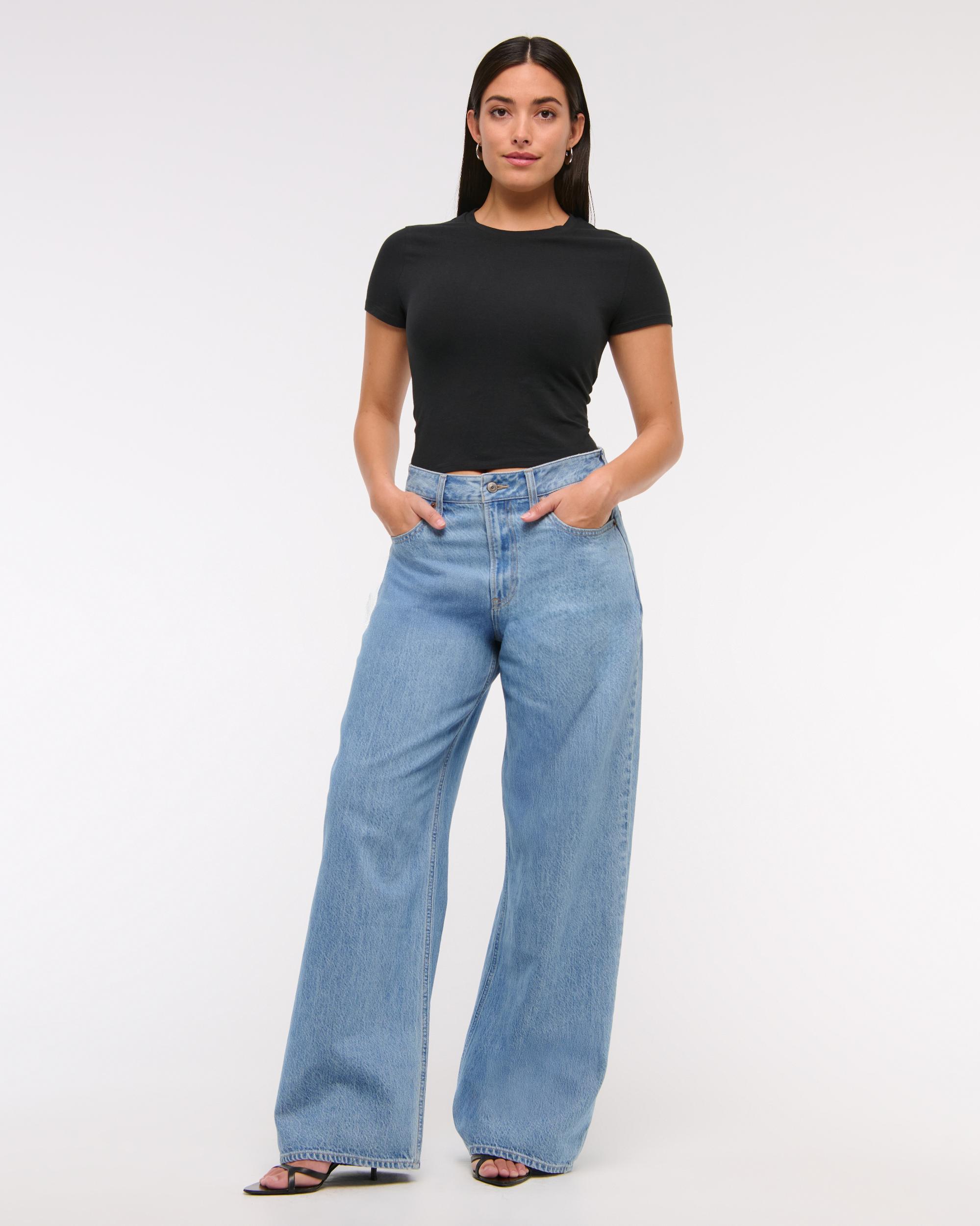 Curve Love High Rise Wide Leg Jean Product Image